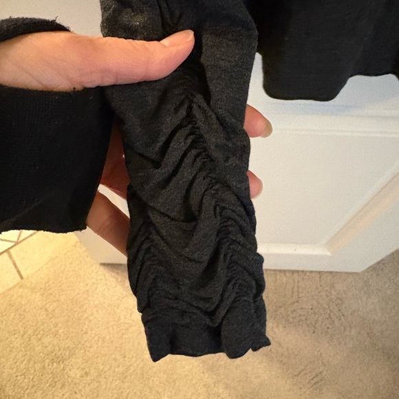 Alfani dark gray turtleneck with ruched sleeves - Picture 8 of 13